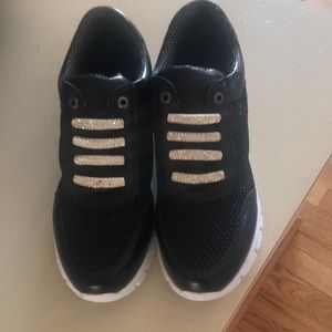 Venus mesh with rhinestone sneakers